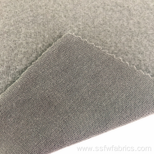 Polyester Spandex Knit Brushed Hacci Fabric Sweater